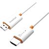 j5create ScreenCast HDMI Ricevitore adattatore wireless per display-Mirroring di telefono, tablet, laptop su HDTV-Compatibile con MiraCast, AirPlay, Android, Windows 10 PC, iOS, iPhone, Tablet(JVAW56)