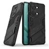 UPLAI Cover per OnePlus Nord 3 5G, Ultra Sottile Antiurto Premio PC Custodia con Nascosto Kickstand, Morbido TPU Bumper Durevole Armatura Caso.Nero