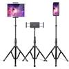 elitehood Supporto Tablet in Alluminio, Supporto da Pavimento iPad Pieghevole - 65 Regolabile in Altezza, Porta Tablet Treppiede per iPad Pro 12.9, Pad Air, Mini 2 3 4, iPhone e Tablet da 4.7-13
