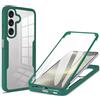 RonRun Cover per Samsung Galaxy A26 5G, 360 Gradi Antiurto Custodia con Protezione Schermo Integrata Trasparente Rugged TPU Bumper Doppia Protettiva Cover per Samsung Galaxy A26 5G - Verde