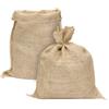 La Cordeline 2 sacchetti in tela di iuta naturale, 30 x 39 cm, riutilizzabili, per riporre oggetti, conservazione, giardino, cucina, decorazione