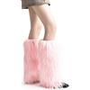 Sertay Scaldamuscoli Peluche Donna, Calze Scaldamuscoli Sfocate, Peloso Scaldamuscoli, Scaldamuscoli Pelliccia Sintetica, per Spettacoli Teatrali, Giochi di Ruolo, Costumi (1, Rosa)