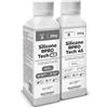 Reschimica Gomma siliconica Traslucida 1:1, R PRO TECH 45, Facile da usare e Atossica, Molto Resistente agli Strappi,Silicone per stampi Per il Fai da te con Alte proprietà meccaniche (500 gr)