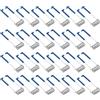 PATIKIL 51x15mm Faretto Clip Molla 50pz Diodo Emettitore Illuminazione Integrata Accessori Morsetti Protettivi per Soffitto Lampada Blu