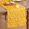 Artoid Mode Morbido peluche velluto finta pelliccia giallo girasole primavera runner da tavolo estate cucina tavolo vacanza decorazione festa 33 x 153 cm