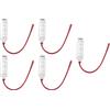 Be In Your Mind 5pcs 4 Pin Mini RGB RGBW LED Regolatore di Dimming 3 Tasti Luminosità Regolabile Dimmer di Luce 12V a 24V Adatto per Strisce Luminose RGB