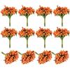 PATIKIL Mini Bacchette Artificiali di Bacche Pip, 144Pz Staminali di Fiori Frutta per Artigianato, Ghirlande, Decorazioni Floreali per Matrimoni, Arancione