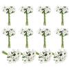 PATIKIL Mini Bacchette Artificiali di Bacche Pip, 144Pz Staminali di Fiori Frutta per Artigianato, Ghirlande, Decorazioni Floreali per Matrimoni, Bianco