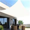 SUNNY GUARD Vela ombreggiante Impermeabile 2x2.5m Tenda a Vela Rettangolare,Tenda da Sole per Esterno Protezione Raggi UV per Giardino Esterno terrazza, Crema