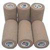 PintoMed - Bendaggio coesivo - Colore BEIGE garza elastica, 6 rotoli x 10 cm x 4.5 m autoadesiva flessibile bende, qualità professionale, primo soccorso Sports Wrap bende