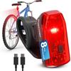 Fischer Base fanale posteriore per bicicletta - Luce posteriore a LED con batteria - Ricarica USB-C & 8 ore di durata - Omologazione StVZO