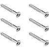 LT Easiyl 6 Viti Per Ponte Tremolo 27 mm X M3.5 Parti Di Ricambio Per Chitarra Elettrica Stile PRS Montaggio Chitarra Per Piastra Per Manico Chitarra Elettrica Argento