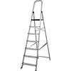 Amig - Scaletta pieghevole - 7 gradini - Alluminio - Misura Piccoli Passi: 28x8 cm - Misura gradino grande: 25x25x28 cm - Uso domestico - Carico massimo 150 kg