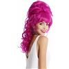 WIG ME UP - GF-W2418-TF2405 Parrucca Donna Barocco Anni 60 Retro Enorme Beehive Acconciatura raccolta Crocchia Riccia Lunga Frangetta Lilla Viola chiari