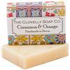 The Clovelly Soap Co. Clovelly Soap Co Saponetta Naturale e Fatta a Mano all'Arancio e Cannella, per Tutti i Tipi di Pelle, 100gr