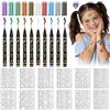 AYBUY Penna per Tatuaggi Temporanei, 10 Tattoo Pen per Pelle con 162 Stencil Tattoo, Adatto per Ragazzo, Ragazza, per articoli fai da te di Natale Carnevale e Halloween