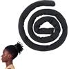 AIWXEEU Elastici per Capelli a Spirale, Elastici Capelli a Spirale, Dreadlocks Hair Ties, Hair Accessories Supporto per Donna Uomo, Nero
