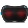 HoMedics Cuscino Massaggiante Shiatsu Riscaldato - Massaggiatore per Schiena, Collo e Spalle con Massaggio Profondo dei Tessuti, 4 Nodi Rotanti, 2 Direzioni, Cuscino Massaggiante Riscaldato