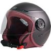 ORIGINE Casco Jet Moto ECE 22.06 Scooter Leggero con Visiera Lunga