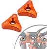 JFG RACING Regolatore Pomello Forcella Moto,Regolatore Pulsante Ammortizzatore Anteriore Manopole Regolazione Forcella per 125-530cc SX SX-F EXC XC-W 690 Supermoto SMC Enduro-Arancia