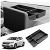 SKTU Accessorio per Dacia Sandero 3 / Stepway 3 / Jogger - Organizzatore di Console Centrale per 8 Media NAV, Vassoio di Riposo Dietro Lo Schermo, Casella di Riposo Compatibile con Sandero 3