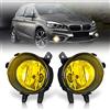 WISGOL - Fendinebbia per BMW Serie 3 F30 F31 11-15 for alogena 15-up Serie 1 F20 F21 10-15 Serie 2 F22 Serie 2 F23 F32 F33 F34 F36 F45 F46 13-UP, un paio di fari fendinebbia, lenti gialle H8 12V 35W
