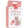AqpetFriends Catty Green Lettiera Naturale per Gatti Alla Soia Fragranza Alla Pesca 6 L