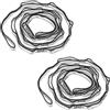 PATIKIL Cinghie a Catena a Margherita, 2pz Cinghia a Catena in Nylon Regolabile Cinghia Arrampicata Resistente con 15 Loop per Altalena Amaca Yoga Aereo, tonalità Argento