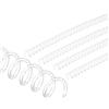 PATIKIL Spirali per Bobine da 11mm (7/16), 20Pz Spirali Legatura Capacità 80 Fogli 3:1 Passo Spirali Legatura per Rilegare Fogli Carta, Trasparenti