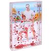 draxdlche Glitter Cornice Liquido Migliori Amici Acrilico Galleggiante Acqua Personalizzata Snow Globe Photo Frame Carino Famiglia Coppia Regalo Personalizz