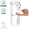 NONE Dispenser automatico di sapone liquido/foma, dispenser elettrico touchless, ricaricabile tramite USB con sensore a infrarossi per bagno, cucina