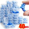 NONE 25/1Pair Tappi per le orecchie Dormire con cancellazione del rumore Riutilizzabili Tappi per le orecchie in silicone con blocco audio Tappi per le orecchie da nuoto impermeabili estivi con scatola