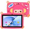 BDF Tablet per Bambini da 7 Pollici con Motivo Scimmia Cartoon, Quad Core, 4GB RAM, 64GB ROM, Android 13, Certificato Google, Giochi Educativi