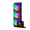 PCCOOLER CPS GT360M ARGB Display BK, AIO CPU Cooler TDP 300W con schermo IPS da 2,8", sistema di raffreddamento a liquido con 3 ventole ARGB PWM, per Intel LGA 1851/115X/1700/1200 & AMD AM5/AM4