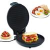 Uten Bistecchiere, Teglia bifacciale, Waffle Multifunzione, Teppanyaki, Grill Integrato, Diametro 30CM, 1200W, Senza PFOA&BPA