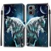 KENHONER Custodia per Motorola Moto G05, Lupo