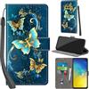 PHINIENLAND Cover per Samsung Galaxy S10e PU Pelle Custodia Flip Turquoise