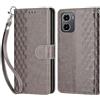 KENHONER Custodia per Motorola Moto G05 Cover, Grigio | Portafoglio in Pelle PU Retro, Antiurto Flip, Slot per Schede, Funzione Stand, Chiusura Magnetica