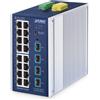 PLANET IGS-4215-16T4X switch di rete Gestito L2/L4 Gigabit Ethernet (10/100/1000) Alluminio, Blu [IGS-4215-16T4X]