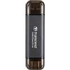 Transcend SSD esterno Transcend ESD310C Tecnologia Thunderbolt 512 GB Da USB tipo A a C 3.2 Gen 2x2 Nero [TS512GESD310C]
