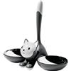 Alessi - Ciotola Animaux - Grigio - Acciaio inossidabile - Designer Miriam Mirri