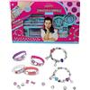 Peperilla - One Love Bijoux Set Crea i Tuoi Braccialetti con ciondoli e Lettere Idea Regalo Bambine