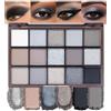 TESGADGETS Smokey Black palette ombretti, 15 colori, grigio, argento, scuro, scintillante, opaco, lunga durata, resistente all'acqua, sfumabile, per uso quotidiano, Halloween, Carnevale