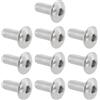 ECSiNG 10 Bulloni Per Carenatura Moto In Acciaio Inox M6 304 09139-06030 09139-06121 Compatible Con Suzuki TL1000 GSX-R600 16x13x4mm
