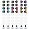 PATIKIL 12mm Occhi Finti Sicurezza Lampeggianti, 36 Set Occhi per Rondelle Pulsanti Morbidi Colorati Realistici per Decorazioni Uncinetto Accessori per Artigianato, 6 Colori