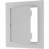 PATIKIL Pannello di Accesso 6x6 (145x145mm), Porte Accesso Idrauliche Abs, Pannello di Accesso in Plastica Porta per Cavi Elettrici Idraulici Cartongesso, Cablaggio, Grigio