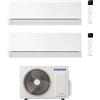 Samsung Climatizzatore Samsung Inverter Dual Split Windfree Première 12000+12000 Con Aj050txj Essential White R-32 Classe A+++ Wifi - N