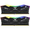 Team group Ram DIMM DDR5 32GB Team T-Force Delta 6400Mhz CL32 1.35V Nero 2pz [FF3D532G6400HC32ADC01]