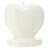 HERVIT Candela Cuore 7,5 Cm Bianco