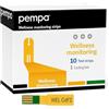 PEMPA Kit per Test del Colesterolo a Casa PEMPA | Risultati Facili e Precisi con Test del Colesterolo nel Sangue per Uso Domestico | 10 x Strisce per Test del Colesterolo per Controllo Personale